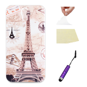 For Samsung Galaxy S4 i9500 Case Moonmini Ultra-thin Soft TPU Back Case Cover Protective Shell - Effiel Tower - intl