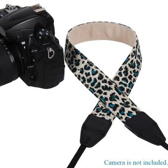 LYNCA Leopard Series Universal Camera Shoulder Strap Belt Cotton Superior Cowhide Material for SLR DSLR Canon Nikon - intl