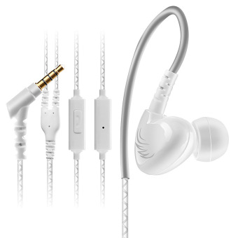 YOCHO Fashion In-Ear Headphone With Microphone For Mp3/Mp4 players Cell Phone(White) - Intl