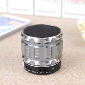 Metal Portable Mini Bluetooth Speaker (Grey) - intl