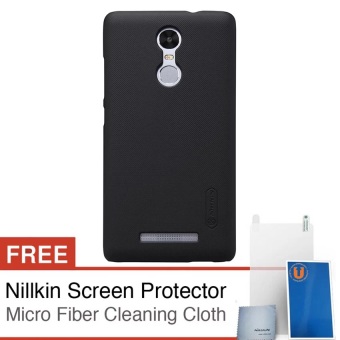 Nillkin Frosted Shield Hard Case Original For Xiaomi Redmi Note 3 - Hitam + Free Screen Protector Nillkin
