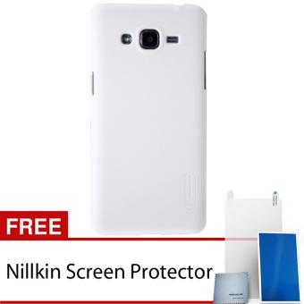 Nillkin For Samsung Galaxy J2 Prime Super Frosted Shield Hard Case Original - Putih + Gratis Anti Gores Clear