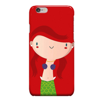 Indocustomcase Little Girls Cover Hard Case for Apple iPhone 6 Plus