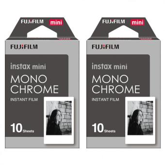 Fujifilm Instax Mini Instant 20 Film Monochrome for 7s 8 25 50s 70 90 / Polaroid 300 / SHARE SP-1, 2 & Sofort