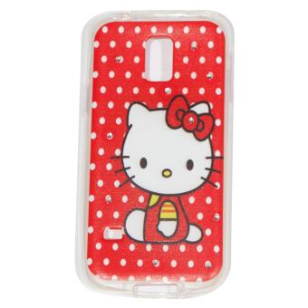 Cantiq Case Hello Kitty Shine Swarovsky For Samsung Galaxy S5 Mini G800F Ultrathin Jelly Case Air Case 0.3mm / Silicone / Soft Case / Case Handphone / Casing HP - 2