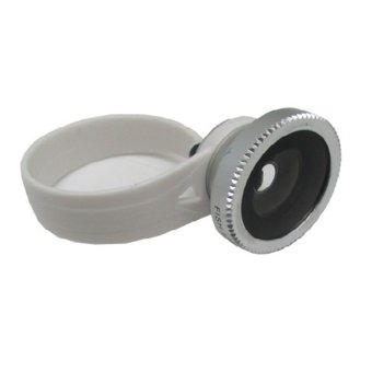 Lesung Universal Circle Clip Fisheye Lens 180 Degree for Smartphone - LX-C001 (Original) - Putih