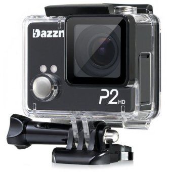 Dazzne P2 2 Inch 1080P Sports DV Action Camcorder with 130 Degree Wide Angle Lens Support 64GB SD Card (Black)