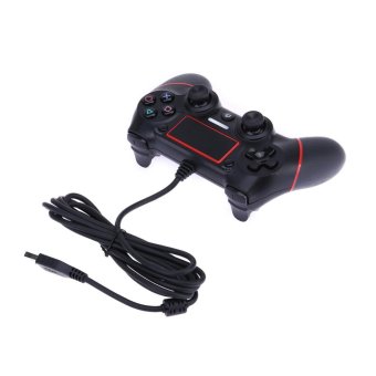 5.9ft/1.8m Cable Multiple Vibrations Wired Game Console for PS4(Red) - intl