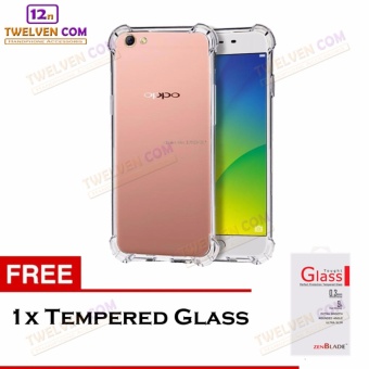 Zenblade Anti Shock Anti Crack Softcase Casing for Oppo F3 Plus + Free Tempered Glass