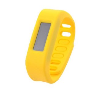 OEM OLED Bluetooth 4.0 Smart Bracelet Sport Watch with Vibration Call Reminder/Pedometer / Sleep Monitoring / Calorie Burns for IOS Andorid(Yellow)