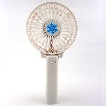 Handy Mini Rechargeable USB Electric Mini Fan Air Cooler (White) (Color:As First Picture) - intl