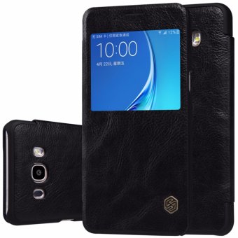 sFor Samsung Galaxy J5 2016 J5108 360 degree protection Case Nillkin Qin Series Flip Cover Case For Samsung j5 J5108 (5.2 inch) (Black) - intl