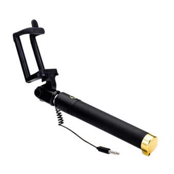 Amart Extendable Handheld Selfie Stick Monopod Tripod for With Built-in Shutter (Black)