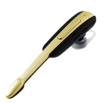 Bluetooth Wireless Headset Headphone Handfree Earbud Earphone Mono Stereo for Smartphone PC Tablet Android iOS Windows HM1000 (Black Gold)