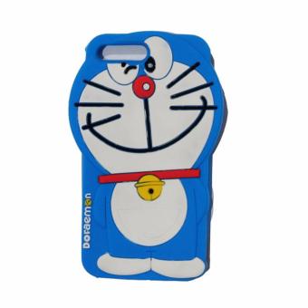 QCF Silicon 3D Karakter Doraemon Edition Softcase Casing for Apple iPhone 7 Plus 5.5 Inch - Blue