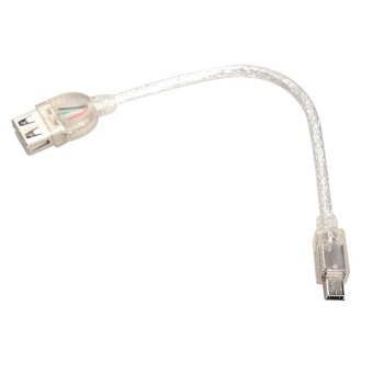 Short OTG Female Mini 5-pin Male to USB Female Adapter Extension Cable