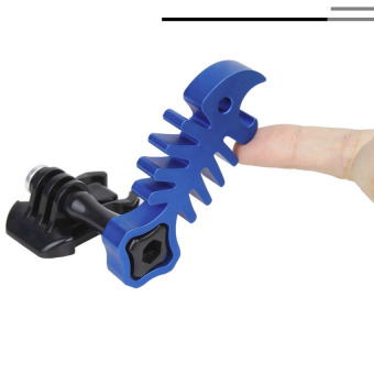 TMC Fishbone Style Aluminium Tighten Wrench Nut Spanner Thumb Screw Tool for GoPro Hero 4/3+/3/2/1 (Blue) - intl