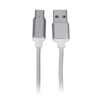 2.4A Micro USB Charging Cable Magnetic Adapter For Android Samsung (Silver) - intl