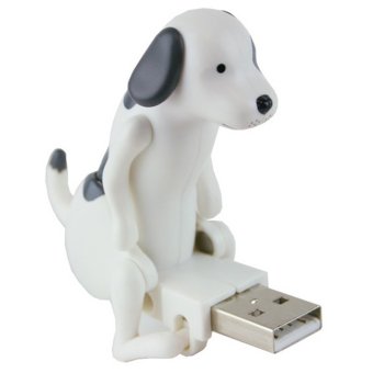 Blz Funny Cute USB Dog Toy - Putih