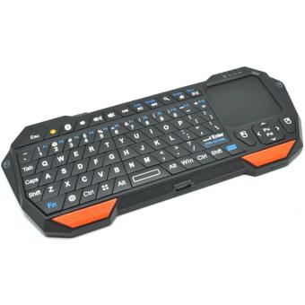 QQ Multifunction Mini Bluetooth Keyboard with Touchpad & Mouse Function for Android / Windows / Mac - Black