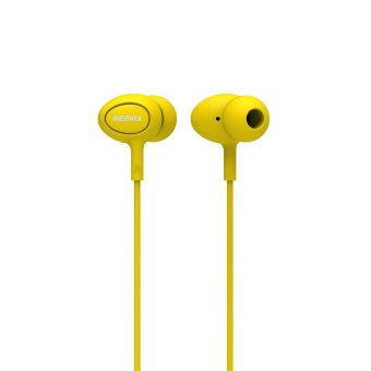 Remax RM 515 Earphone Universal Smartphone Stereo Sound Headphone - Kuning