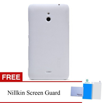 Nillkin For Nokia Lumia 1320 Super Frosted Shield Hard Case Original - Putih + Gratis Anti Gores Clear