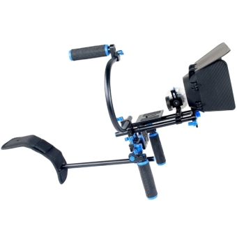 SUNSKY YELANGU YLG1102A-B Dual Handles Camera Shoulder Mount Kit with Matte Box for DSLR Camera / Video Camera