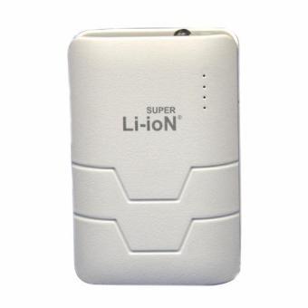 Super Li-ion Power Bank Mini Capsule 7000mAh Putih List Abu