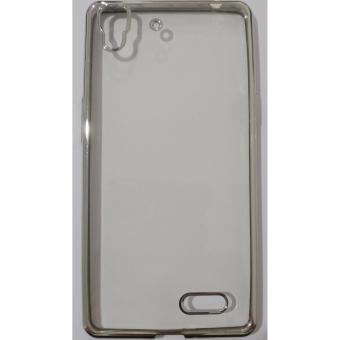 4Connect TPU Jelly Chrome Case For Oppo R7-Silver