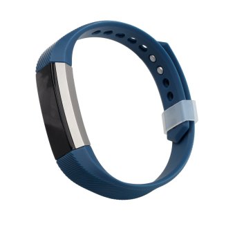 Lantoo Accessory Silicone Watch Band for Fitbit Alta, Size Large, Available in 10 colors（Dark Blue）