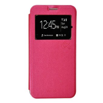 Smile Flip Cover Case Xperia M4 Aqua - Hot Pink