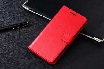 PU Leather Luxury Wallet Flip Stand Cover Case for Samsung Galaxy Grand 2 Duos G7106 G7102 (Red) - intl