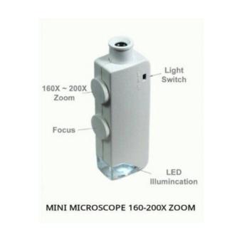 Pitaldo Mikroskop Portabel 160x-200x dengan LED putih