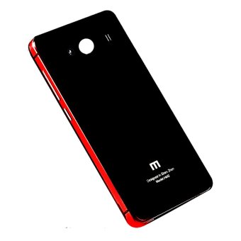 Hardcase Aluminium Tempered Glass for Xiaomi Redmi 2 / Redmi 2 Prime - Black/Red