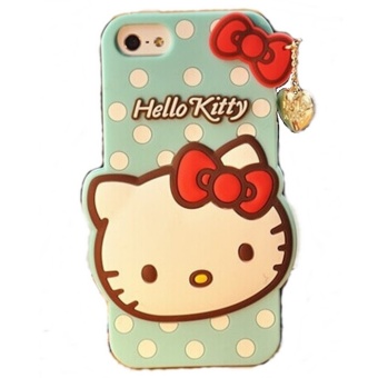 Blz Cute Hello Kitty Polkadot TPU Case for iPhone 5/5s - Tosca