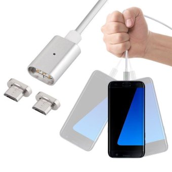 TOMSOO 1pcs Magnetic Lightning Charging USB Charger 2pcs Cable Adapter for Android phone - intl