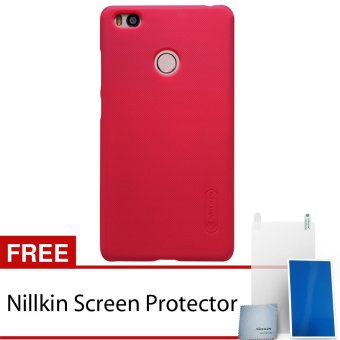 Nillkin Xiaomi Mi 4S / Mi4S Super Frosted Shield Hard Case - Original - Merah + Gratis Nillkin Screen Protector