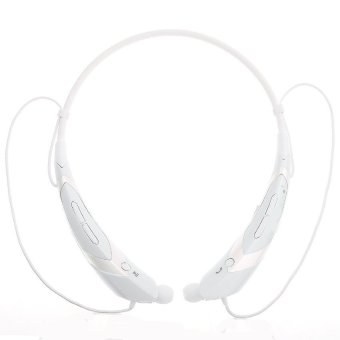 2015 HBS-760 Sport Bluetooth Headset For LG Tonesfor Iphonefor Samsung HBS760 Wireless Headphones Earpod Sports Earphone (Color:White) - intl