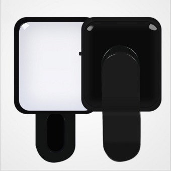 GAKTAI 9 Led Mini portabel malam lampu Flash Led Selfie artefak untuk ponsel (hitam) - International