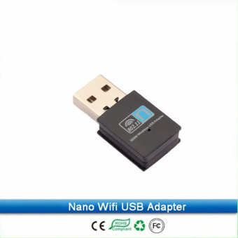 300Mbps WiFi USB Wireless Adapter USB Wifi Adapter Wireless Wifi Network Card (Black) - intl