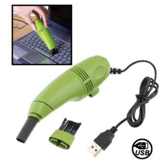Mini USB Vacuum Keyboard Cleaner for Laptop Computer PC - Green