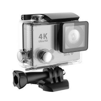 Action Camera 4K Ultra HD 1080p Waterproof Wifi 2 inch Single Screen - Silver