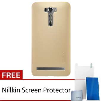 Nillkin Asus Zenfone 2 Laser 6\" ZE601KL Super Frosted Shield Hard Case - Emas + Gratis Anti Gores Clear