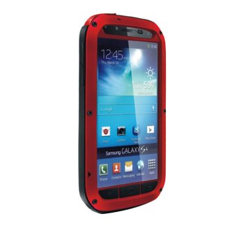 joyliveCY Metal Protective Dirtproof Aluminum Waterproof Case for Samsung Galaxy S4 (Red)