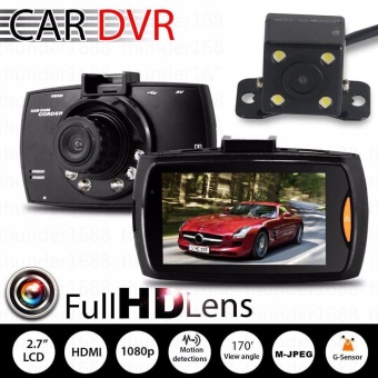 1080P 2.7'' LCD Car Camera Full HD Dash Cam Crash DVR G-sensor Night Vision - intl
