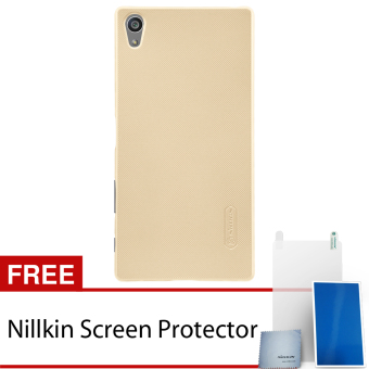 Nillkin Sony Xperia Z5 Premium Super Frosted Shield Hard Case - Original - Gold + Gratis Nillkin Screen Protector
