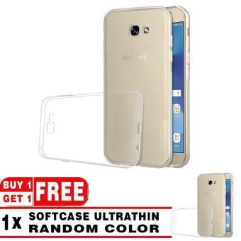 Softcase Silicon Ultrathin for Samsung Galaxy A5 2017 - White Clear + Free Softcase Ultrathin Random Color