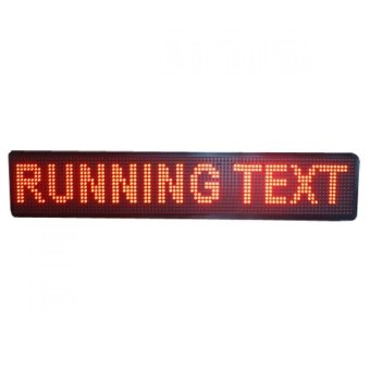Prima LED Running Text Flashdisk Outdoor - 20 x 110 cm - Merah