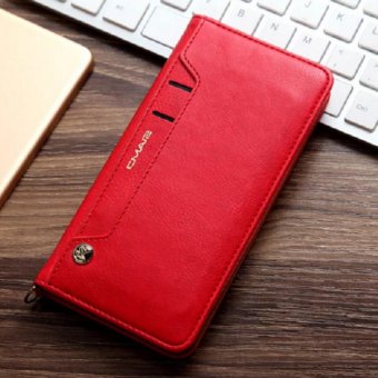 Lantoo iPhone 7 Plus Case,Leather iPhone 7 Plus Wallet Case Book Design with Flip Cover and Stand [Credit Card Slot] Magnetic Closure Cover Case for Apple iPhone 7 Plus - red - intl