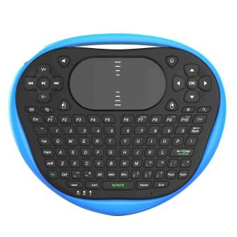 Portable Wireless Touchpad Keyboard Wireless Voice Multimedia Capabilities Function for PC Pad Android TV Box Google TV Box Xbox 360 PS3 HTPC IPTV Smart TV Box Blue - intl